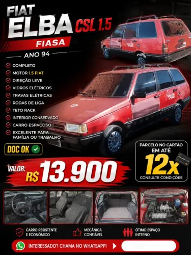 Fiat Elba Weekend 1.5 I.e. 2P E 4P (álcool) 1994