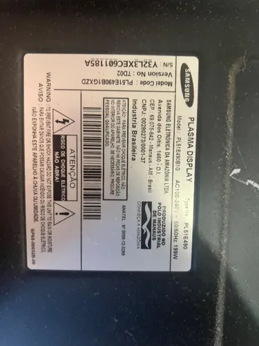 TV PLASMA LG COM DEFEITO