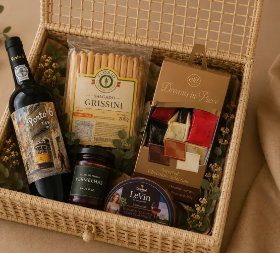 Box Romântico com Vinho