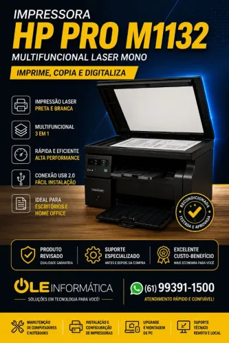 IMPRESSORA LASER HP M1132 REVISADA