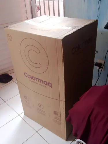 Máquina de lavar cor branca com eficiência e economia de energia