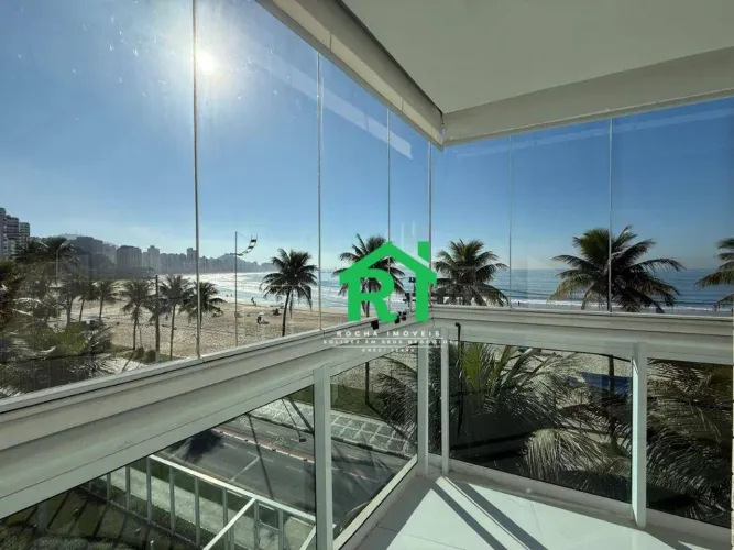 Vista panoramica para o mar, 3 suites e varanda gourmet na Praia das asturias, Guaruja