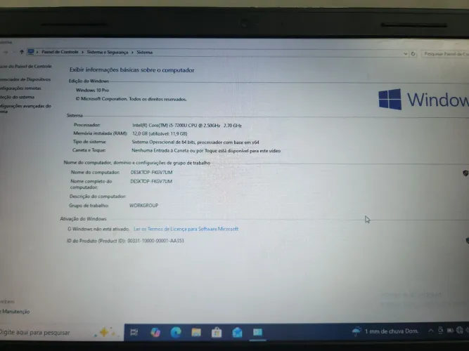 Notebook Dell I5 - 12GB + SSD 240GB