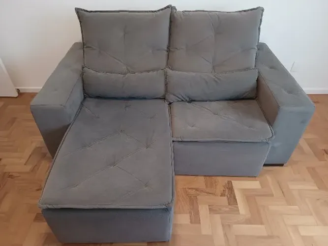 Sofá Retrátil e Reclinável 3 lugares Mobly