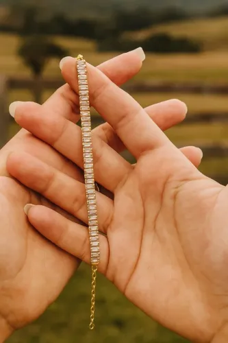 Pulseira Clássica Cravejada