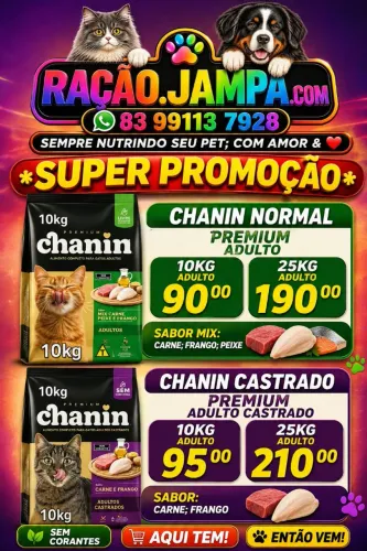 RAÇÃO CHANIN PREMIUM 10KG/25KG ADULTO 
