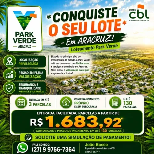 Lotes em Aracruz ES