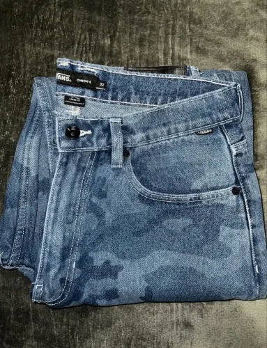 CALÇA VANS CHECK 5 LOOSE CAMO PRINTED DENIM PANT