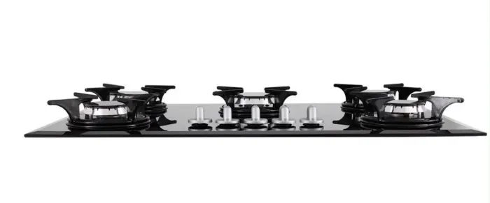 Cooktop Britânia BCT5P 5 Bocas a Gás Preto de Embutir Bivolt