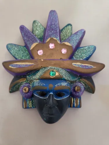 Máscara Veneziana de colecionador de porcelana