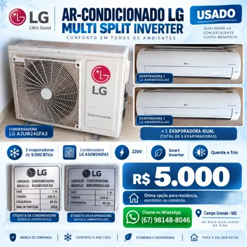 Ar-condicionado tri-split LG