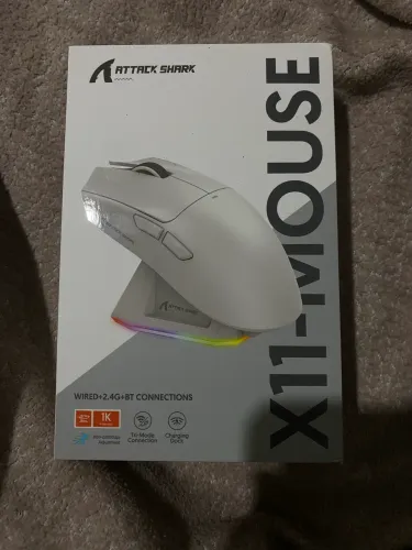 Mouse Gamer Attack Shark X11 PRETO - 22.000 DPI, Wireless + Bluetooth