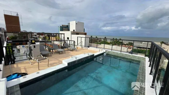 Flat com 1 dormitório à venda, 19 m² por R$ 360.000,00 - Cabo Branco - João Pessoa/PB