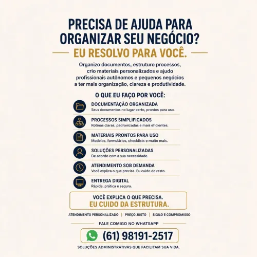 Eu resolvo para você - não é vaga de emprego 