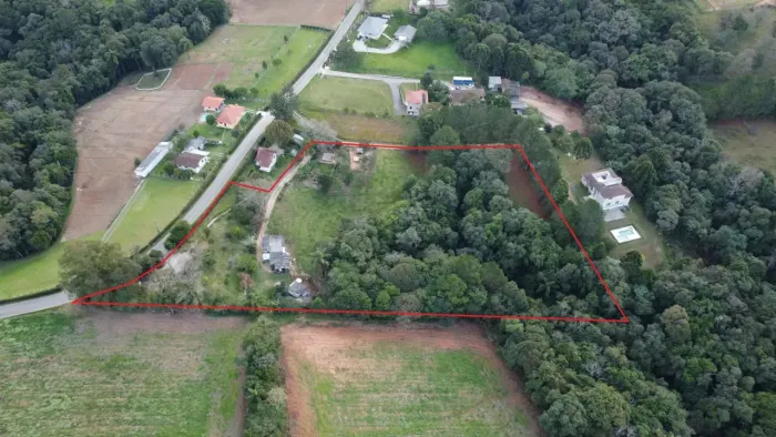 Chácara urbana Campo Largo, Sereia/Rondinha, 12.557m²,casa caseiro, asfalto, 20 min Parque
