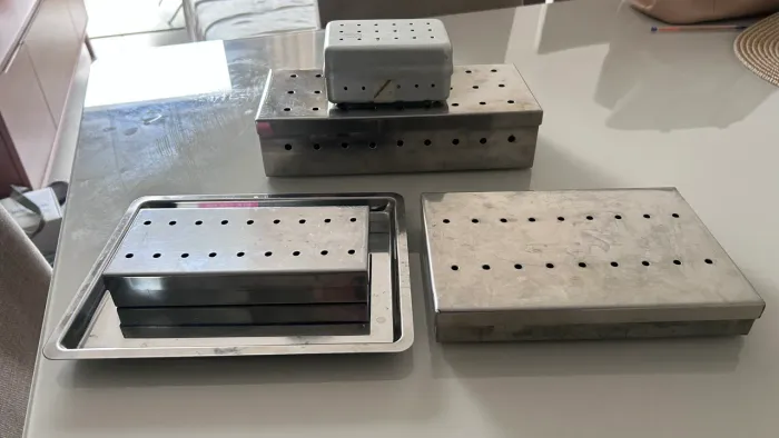 Kit de Estojos de Esterilização para Instrumentais Odontológicos em Inox
