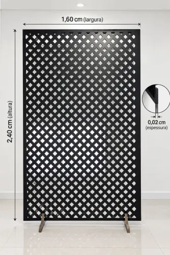 Painel mdf vazado