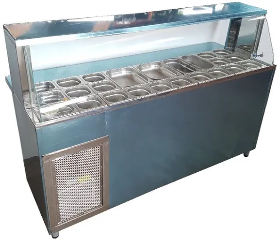 Condimentador INOX com proteção de vidro