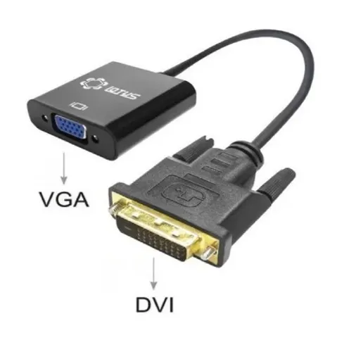 Conversor Adaptador Dvi-d Macho Para Vga 15 Pinos Fêmea