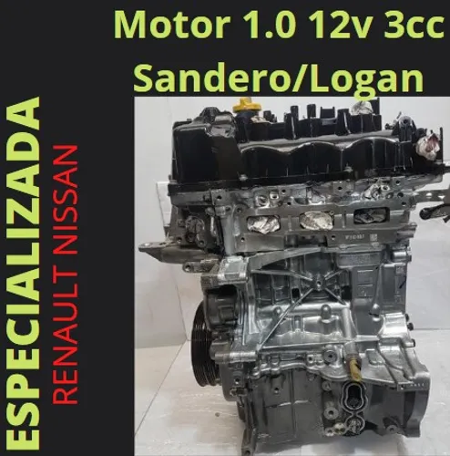 Motor 1.0 12v 3cc Sandero/Logan