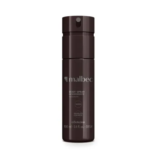 Desodorante Body Spray Malbec 100ml<br><br>Boticário 
