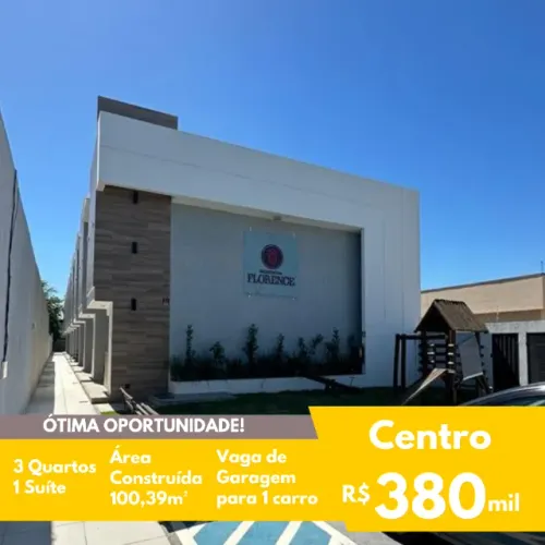 FIT - Res. Florence - Casa Linear - 3 Quartos (1 suíte) - Nascente - 100,39m²