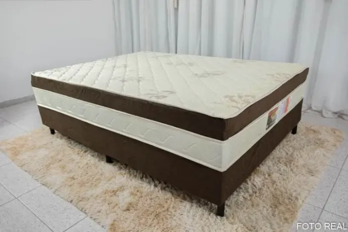 Cama Box Casal Ortopédica Nosso Sonho Frete Grátis Parcelamos Em Até 12X S/Juros