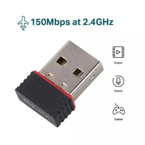  Mini Adaptador Receptor Wireless Wifi Usb Nano 150 mbps wpp.43. *