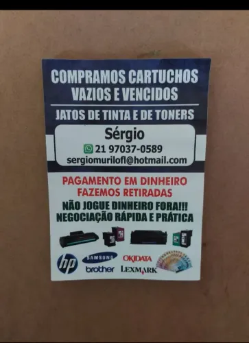 Cartuchos de tinta e toner vazios e vencidos - Compramos!