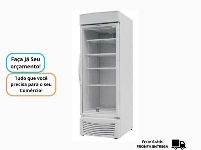 Freezer Congelador Fricon Porta de Vidro Novo