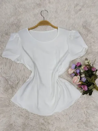 Linda Blusa branca social M