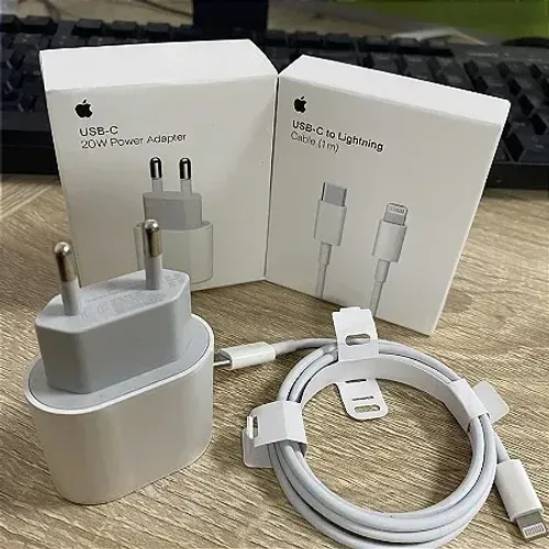 Carregador iphone (fonte + cabo)