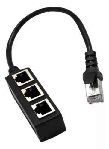 extensor de rede lan ethernet 1 rj45 de 3 portas rj45 gigabit 1000mps
