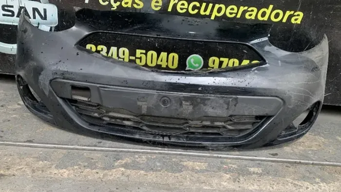 Parachoque Dianteiro Nissan March 2015 Preto