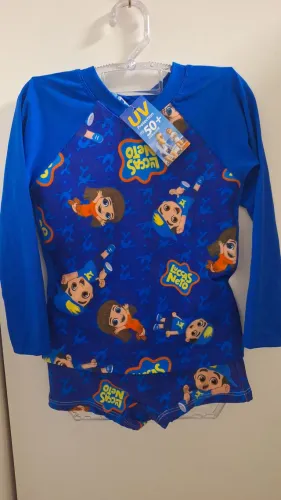 Conjunto de praia infantil proteção UV 50+