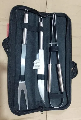 Kit de Churrasco 3 pcs inox