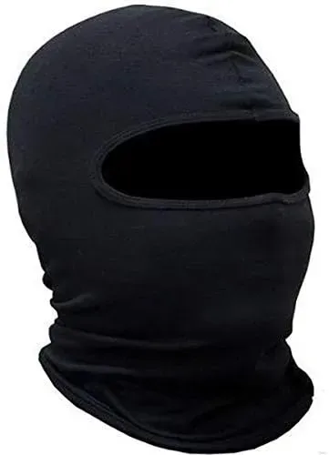 Touca Ninja Balaclava Tecido Preto (Entrega Grátis*)