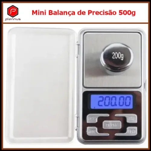 Mini Balança Digital De Bolso E Alta Precisão 0,1g Até 500g Cozinha  (z143) 