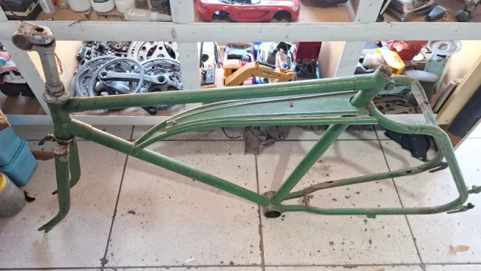 Quadro, garfo e mesa Caloi barraforte antiga 250,00, somos loja - 1610