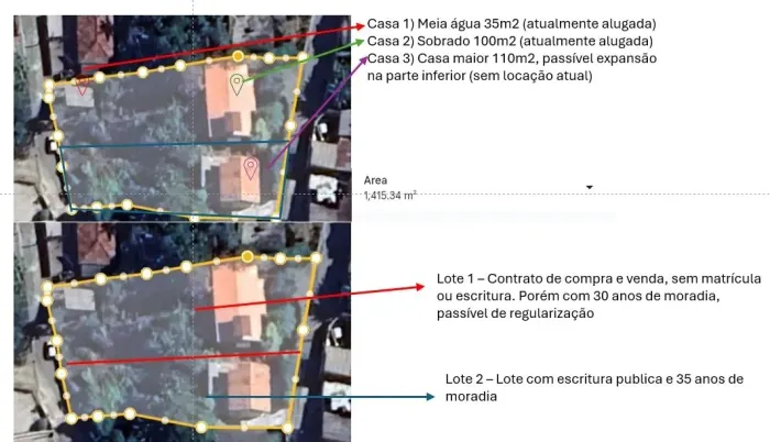Lote/Terreno para venda possui 1398 metros quadrados em Boa Vista - Biguaçu - Santa Catari