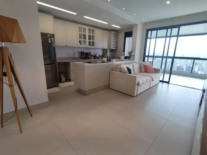Apartamento 2 quartos, suite, varanda gourmet, lazer, Mobiliado,/Santos/Aparecida
