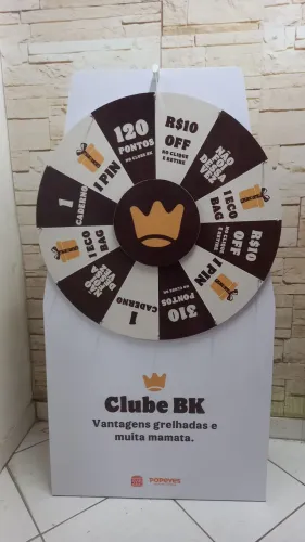 Roleta da sorte para ações promocionais