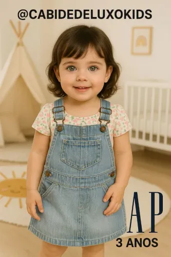 Vestido Jeans Infantil - GAP - 3 Anos