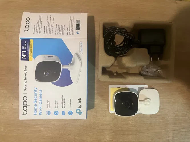 Camera De Seguranca Wi-fi 1080p Full Hd Tp-link Tapo C100 Branco