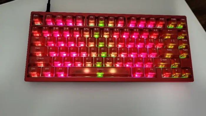 Teclado Magnético Irok MG75 PRO Vermelho (Usado p/ 3 dias)