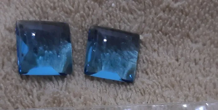 Lindas pedras para montar brincos _ topázio azul