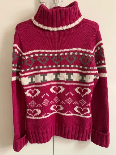 (TAM: M) Blusa Cacharrel Frio Suéter Tricot Gola Alta