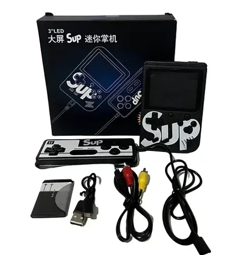 Mini Game Boy Portátil Sup Led 3'' com Controle