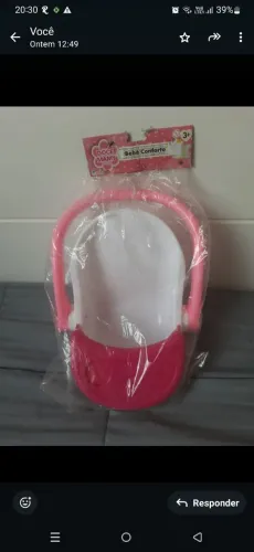 Cadeirinha de boneca Bebê Conforto Doce Mamy