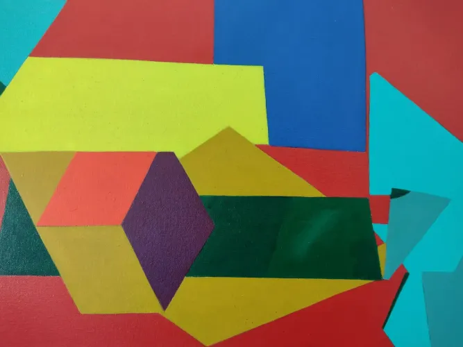 Acrílico sobre tela 30x40 cm abstrato 4